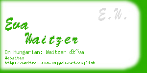 eva waitzer business card